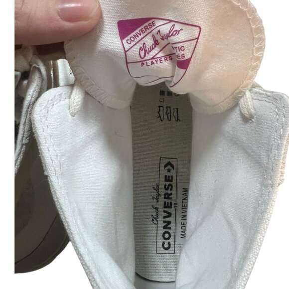 Converse Chuck 70 High Final Club - White Egret Size 10 Men Clean High Top - Picture 5 of 5
